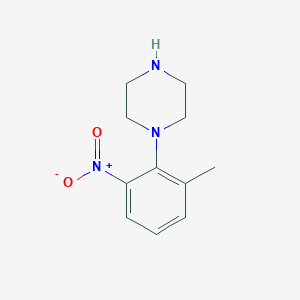 molecular formula C11H15N3O2 B8537131 1-(2-Methyl-6-nitrophenyl)piperazine 