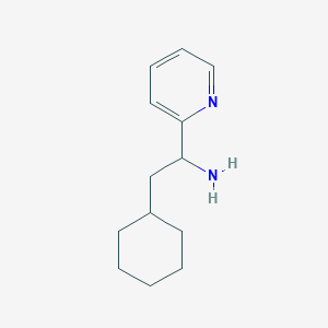 molecular formula C13H20N2 B8537137 2-Cyclohexyl-1-(pyridin-2-yl)ethan-1-amine 
