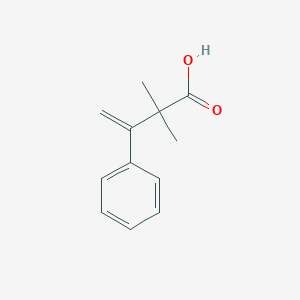 molecular formula C12H14O2 B8537153 2,2-Dimethyl-3-phenylbut-3-enoic acid 