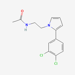 Acetamide,n-[2-[2-(3,4-dichlorophenyl)-1h-pyrrol-1-yl]ethyl]-