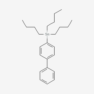 molecular formula C24H36Sn B8537190 ([1,1'-Biphenyl]-4-yl)(tributyl)stannane CAS No. 51533-89-2