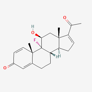 9-Fluoro-11beta-hydroxypregna-1,4,16-triene-3,20-dione