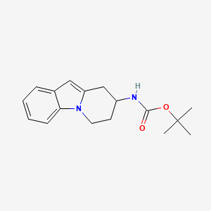 molecular formula C17H22N2O2 B8537214 (6,7,8,9-Tetrahydro-pyrido[1,2-a]indol-8-yl)-carbamic acid tert-butyl ester 