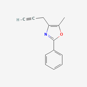 Oxazole, 5-methyl-2-phenyl-4-(2-propynyl)-