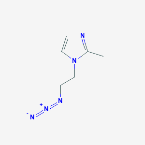 molecular formula C6H9N5 B8537247 1-(2-Azidoethyl)-2-methylimidazole 