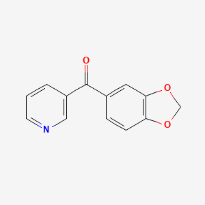 molecular formula C13H9NO3 B8537255 (2H-1,3-Benzodioxol-5-yl)(pyridin-3-yl)methanone CAS No. 89667-28-7