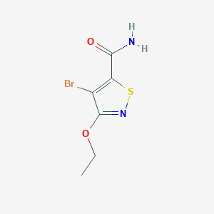 4-Bromo-3-ethoxy-5-isothiazolecarboxamide