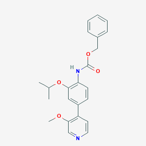 molecular formula C23H24N2O4 B8537273 Benzyl [4-(3-methoxypyridin-4-yl)-2-(propan-2-yloxy)phenyl]carbamate 