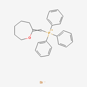 molecular formula C25H26BrOP B8537278 [(Oxepan-2-ylidene)methyl](triphenyl)phosphanium bromide CAS No. 61739-34-2