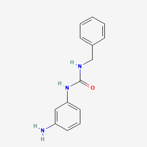 molecular formula C14H15N3O B8537281 N-(3-aminophenyl)-N'-benzylurea 