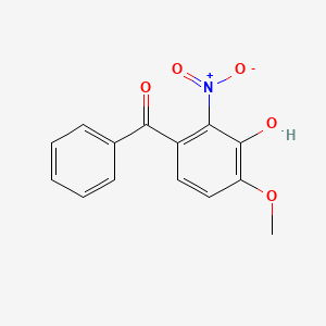 molecular formula C14H11NO5 B8537305 (3-Hydroxy-4-methoxy-2-nitrophenyl)(phenyl)methanone CAS No. 491832-39-4