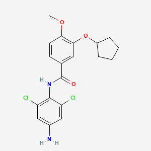 Benzamide,n-(4-amino-2,6-dichlorophenyl)-3-(cyclopentyloxy)-4-methoxy-