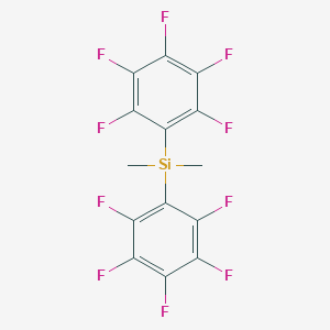 molecular formula C14H6F10Si B085374 双（五氟苯基）二甲基硅烷 CAS No. 10536-62-6