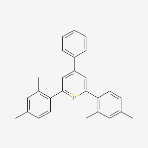 molecular formula C27H25P B8537403 2,6-bis(2,4-Dimethylphenyl)-4-Phenylphosphabenzene CAS No. 293309-69-0