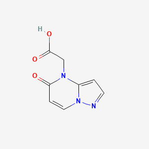 molecular formula C8H7N3O3 B8537452 2-(5-oxopyrazolo[1,5-a]pyrimidin-4(5H)-yl)acetic acid 