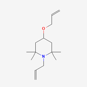 molecular formula C15H27NO B8537457 2,2,6,6-Tetramethyl-1-(prop-2-en-1-yl)-4-[(prop-2-en-1-yl)oxy]piperidine CAS No. 43224-72-2