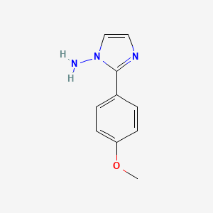 molecular formula C10H11N3O B8537487 1-Amino-2-(p-methoxyphenyl)imidazole 