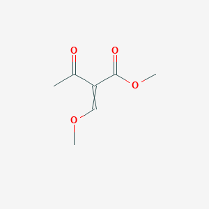 molecular formula C7H10O4 B8537497 Methyl alpha-methoxymethyleneacetoacetate 