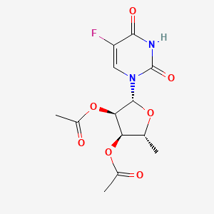 molecular formula C13H15FN2O7 B8537516 5'-Deoxy-5-fluorouridine 2',3'-diacetate CAS No. 76462-82-3