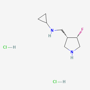 N-(((3R,4S)-4-Fluoropyrrolidin-3-yl)methyl)cyclopropanamine dihydrochloride