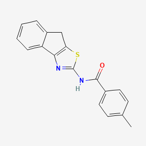 N-(8H-indeno[1,2-d]thiazol-2-yl)-4-methylbenzamide