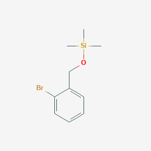 molecular formula C10H15BrOSi B8537566 Silane, [(2-bromophenyl)methoxy]trimethyl- CAS No. 59184-20-2