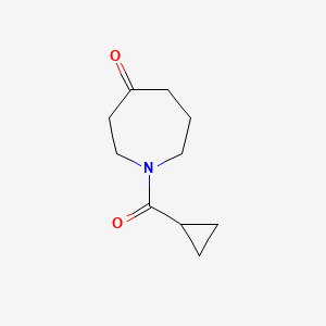 molecular formula C10H15NO2 B8537568 1-Cyclopropanecarbonyl-azepan-4-one 