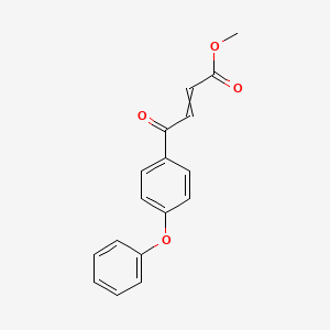 molecular formula C17H14O4 B8537646 Methyl 4-oxo-4-(4-phenoxyphenyl)but-2-enoate CAS No. 88113-02-4