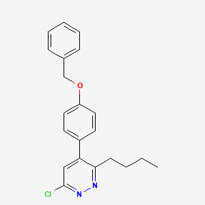 molecular formula C21H21ClN2O B8537708 4-(4-(Benzyloxy)phenyl)-3-butyl-6-chloropyridazine 