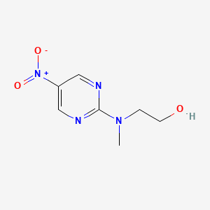 molecular formula C7H10N4O3 B8537765 (2-Hydroxy-ethyl)-methyl-(5-nitro-pyrimidin-2-yl)-amine 
