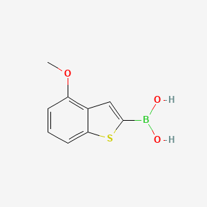 molecular formula C9H9BO3S B8537782 4-Methoxybenzothiophene-2-boronic acid 