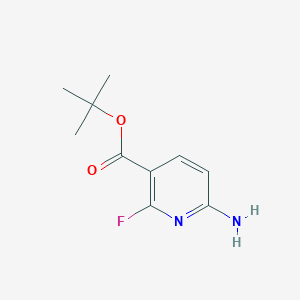 molecular formula C10H13FN2O2 B8537875 Tert-butyl 6-amino-2-fluoropyridine-3-carboxylate 