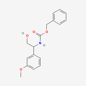 molecular formula C17H19NO4 B8537886 benzyl N-[2-hydroxy-1-(3-methoxyphenyl)ethyl]carbamate 