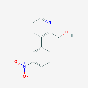 molecular formula C12H10N2O3 B8537926 [3-(3-Nitrophenyl)-pyridin-2-yl]-methanol 