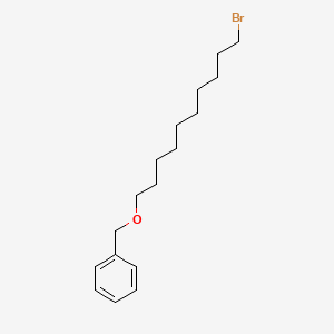 molecular formula C17H27BrO B8537945 (((10-Bromodecyl)oxy)methyl)benzene CAS No. 88088-72-6