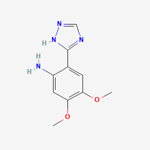 5-(2-Amino-4,5-dimethoxyphenyl)-s-triazole