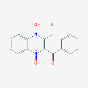 molecular formula C16H11BrN2O3 B8537972 2-Benzoyl-3-bromomethylquinoxaline 1,4-dioxide CAS No. 62686-03-7