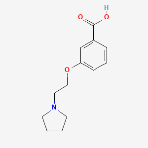 3-{[2-(1-Pyrrolidinyl)ethyl]oxy}benzoic acid