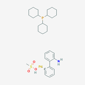 molecular formula C31H47NO3PPdS- B8538016 P(Cy3) Pd G3, 97% 