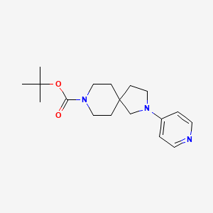 molecular formula C18H27N3O2 B8538028 Tert-butyl 2-(pyridin-4-yl)-2,8-diazaspiro[4.5]decane-8-carboxylate 