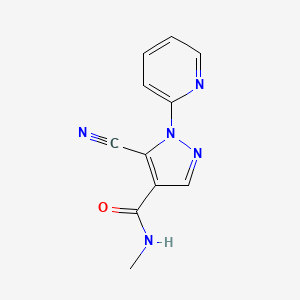 1H-Pyrazole-4-carboxamide, 5-cyano-N-methyl-1-(2-pyridinyl)-