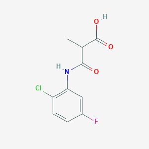 3-(2-Chloro-5-fluorophenylamino)-2-methyl-3-oxopropanoic acid