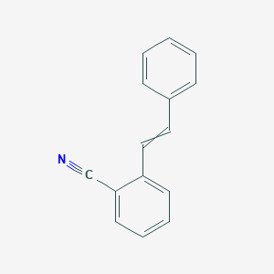 molecular formula C15H11N B8538114 2-(2-Phenylethenyl)benzonitrile CAS No. 64111-88-2