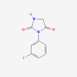 molecular formula C9H7IN2O2 B8538154 3-(3-Iodophenyl)imidazolidine-2,4-dione 