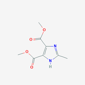 molecular formula C8H10N2O4 B8538163 dimethyl 2-methyl-1H-imidazole-4,5-dicarboxylate 