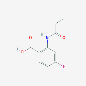 molecular formula C10H10FNO3 B8538227 4-fluoro-N-propionylanthranilic acid CAS No. 128992-63-2