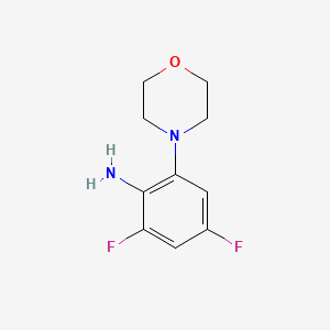 molecular formula C10H12F2N2O B8538234 2,4-Difluoro-6-morpholin-4-yl-phenylamine CAS No. 879644-44-7