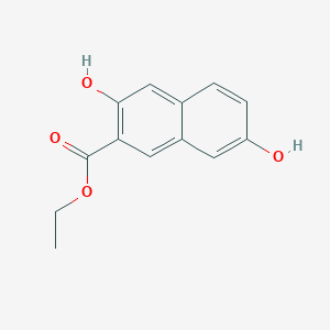 molecular formula C13H12O4 B8538248 Ethyl 3,7-dihydroxynaphthalene-2-carboxylate CAS No. 178262-96-9