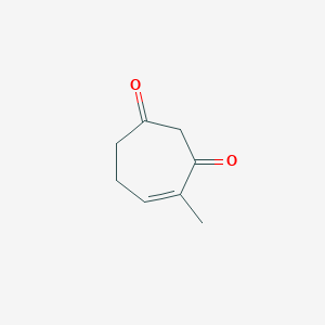 molecular formula C8H10O2 B8538249 4-Methylcyclohept-4-ene-1,3-dione 