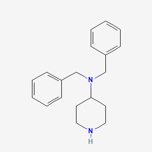 molecular formula C19H24N2 B8538259 N,N-bis(Phenylmethyl)-4-piperidinamine 